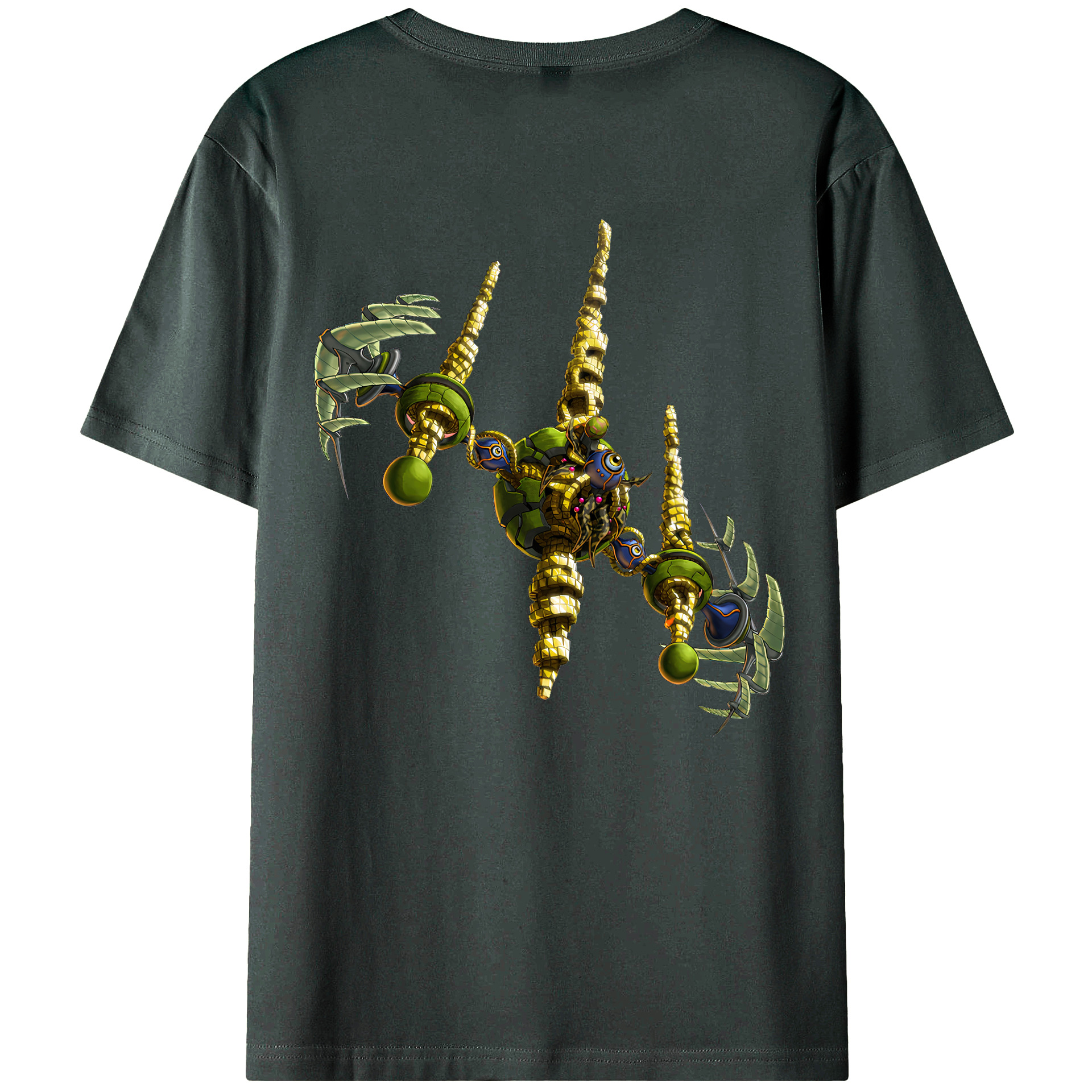 （画像用） 遊☆戯☆王 Yu-Gi-Oh! 綿100％ メンズ半袖Tシャツ（バックプリント） 通気性